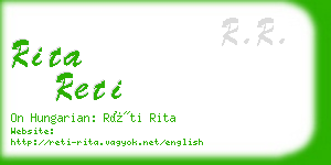 rita reti business card